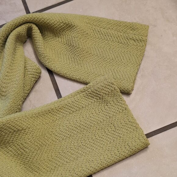 St. John lime green cardigan gold buttons w pockets size M - Picture 11 of 11